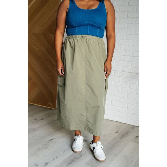 Explain It Away Cargo Skirt - Picture 2 of 11